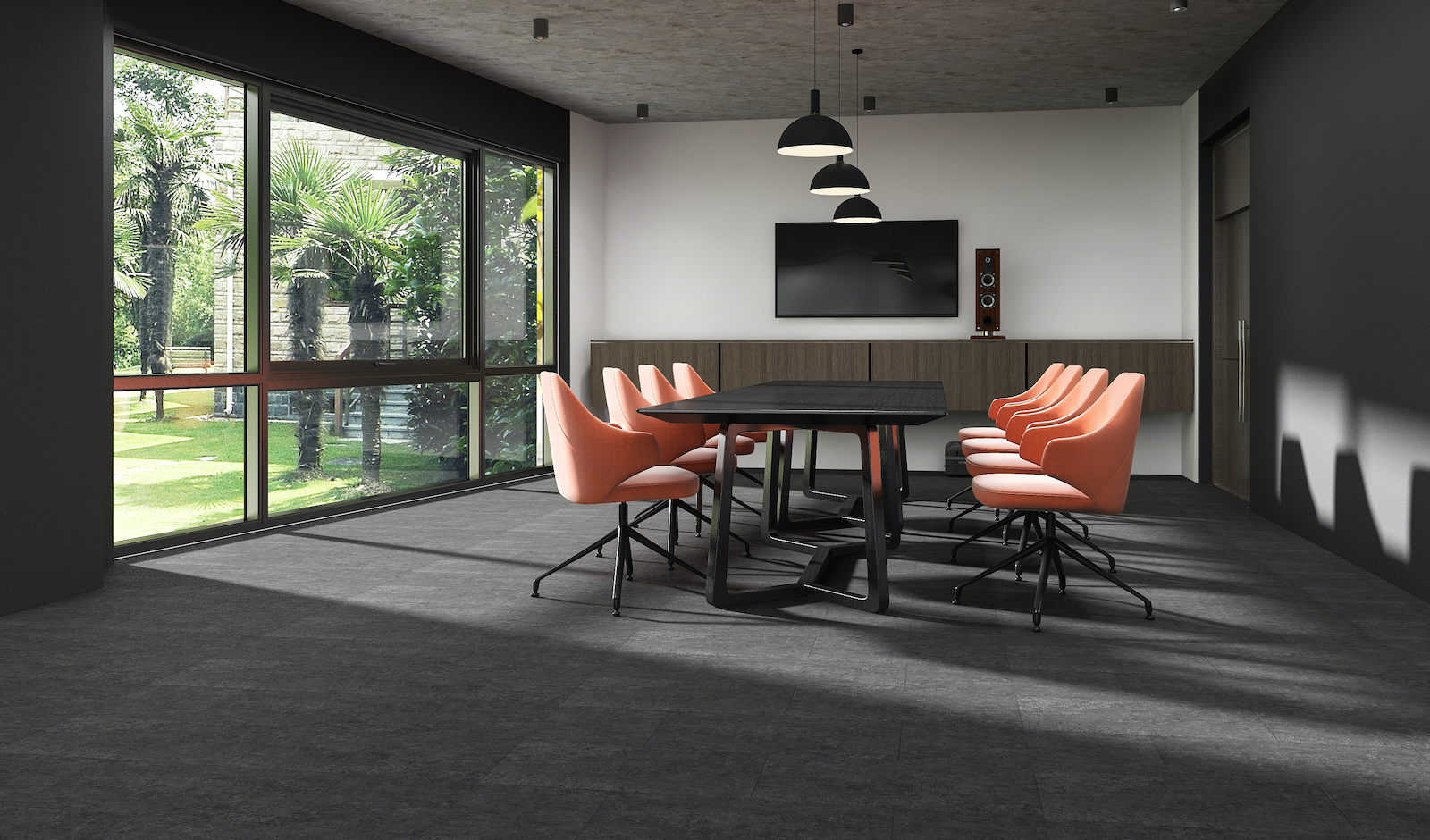 Spc Vinylboden 6 Mm, Klick-vinyl Designboden, Betoneffekt, Für Fußbodenheizung, 610x305 Mm