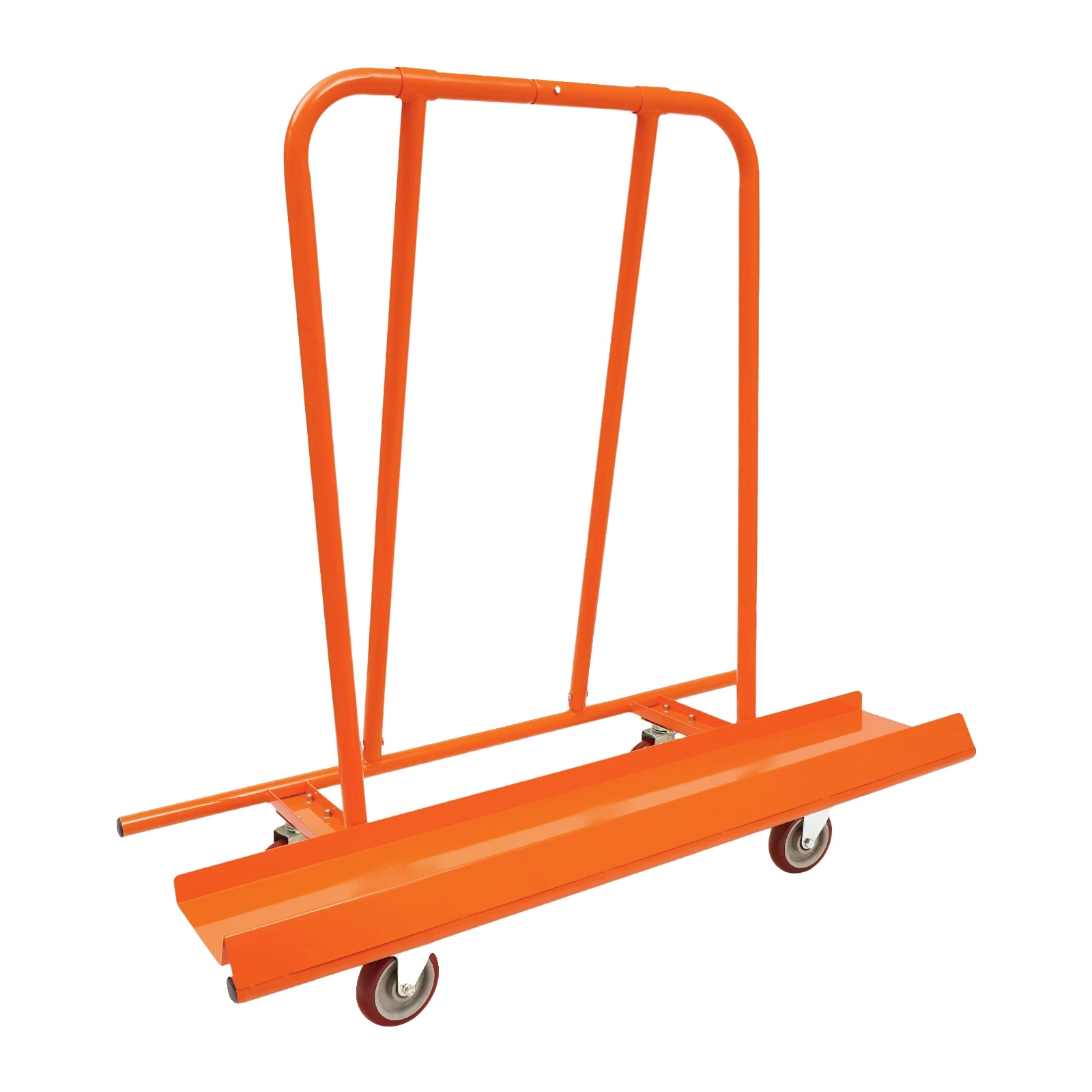 Plattenwagen, Robuste Räder, Platzsparendes Design, Orange