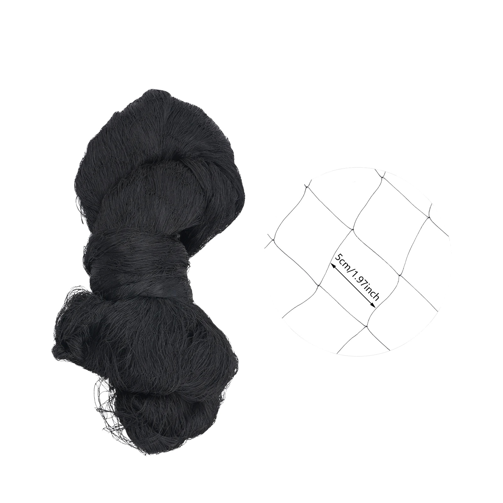 Vogelschutznetz, Strapazierfähiges Polyester, Uv-schutz, Schwarz