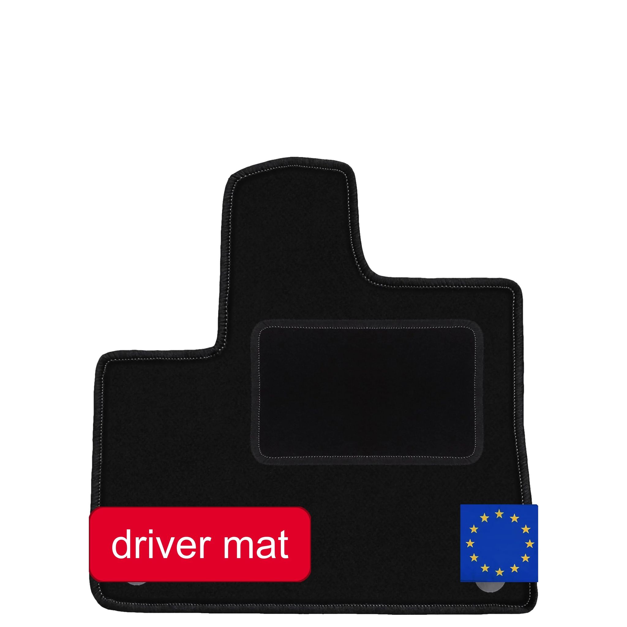 Fußmatte, Passgenau, Strapazierfähiger Schutz, Schwarz