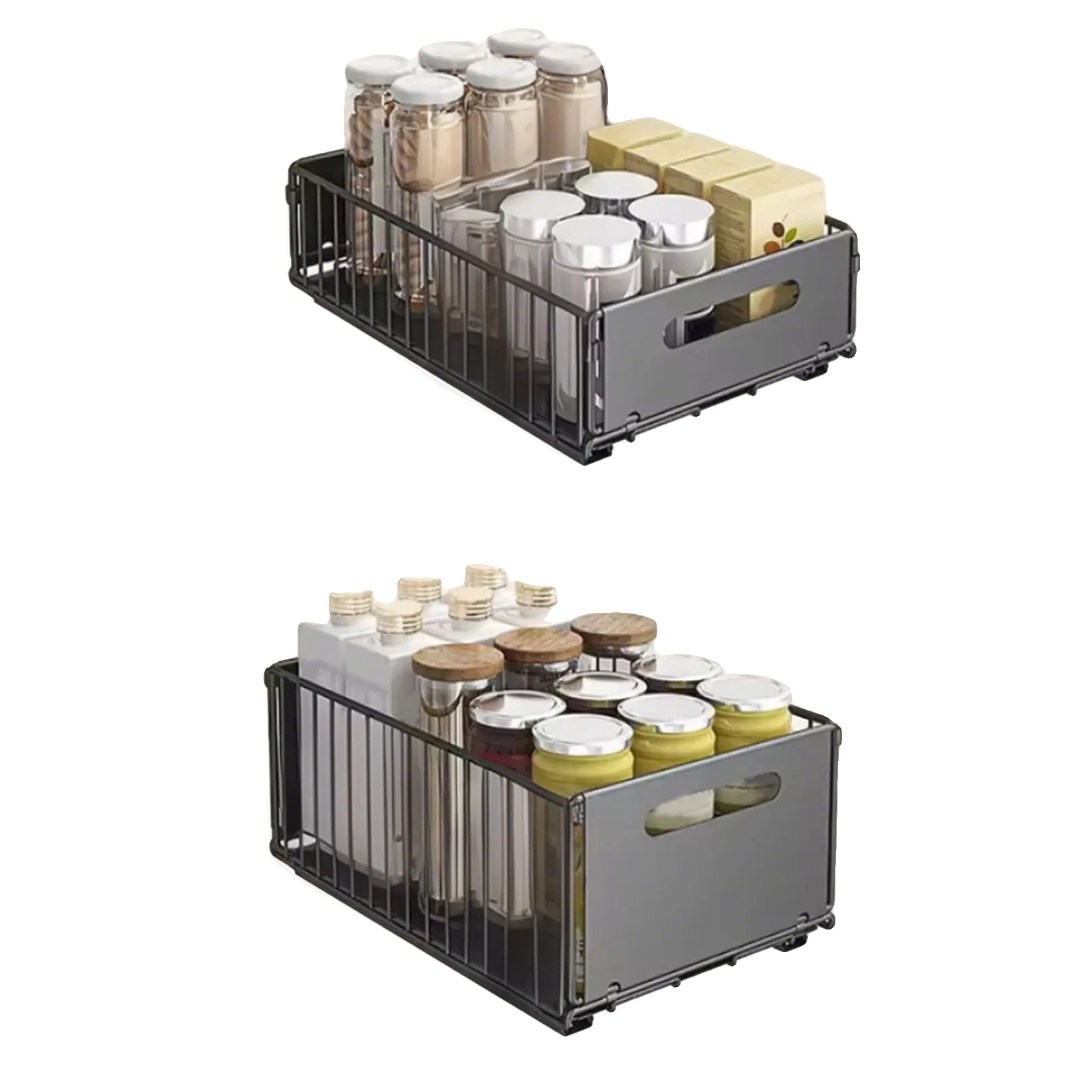 Küchenorganizer, Schubladendesign, Vielseitige Aufbewahrungslösung, Stil A, Xl
