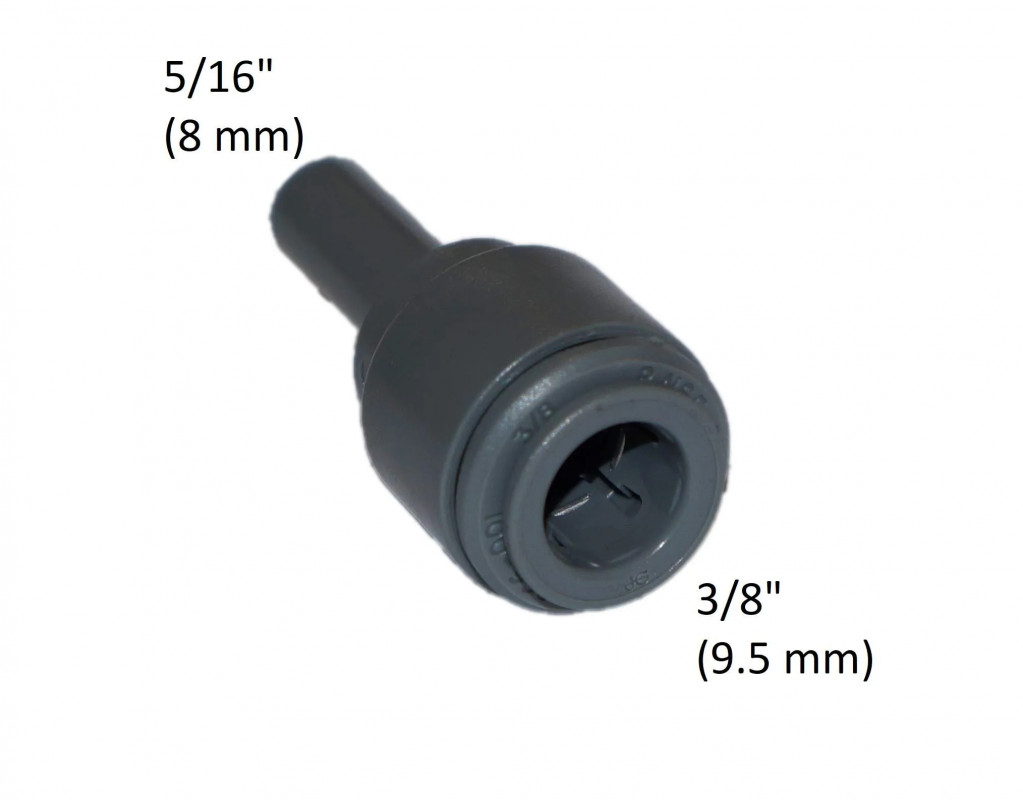Kupplungsstück Für Rohr 3/8" (9.5 Mm) Zu Buchse 5/16" (8mm)