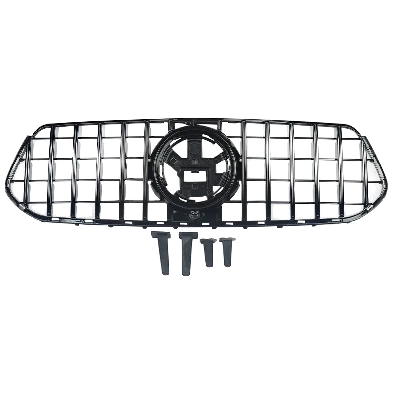 Renngrill, Hochwertiges Abs, Perfekte Passform, Glänzend Schwarz