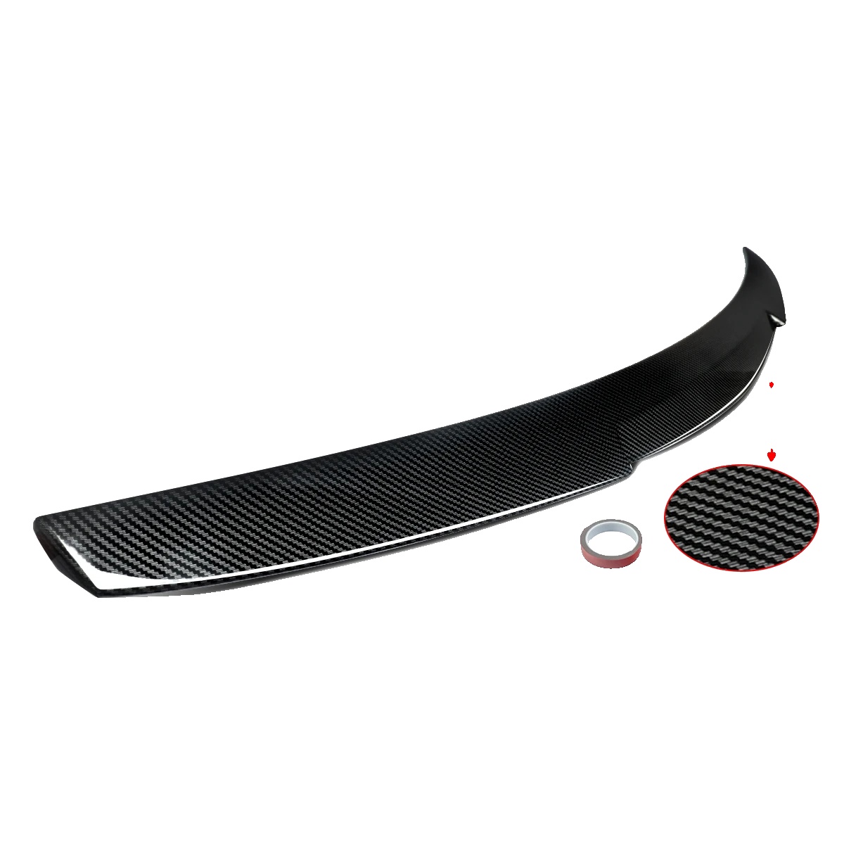 Heckflügel, Hochfester Abs-kunststoff, Aerodynamisches Design, Carbonfaser-optik