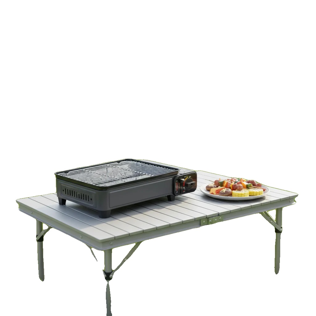 Butangasgrill, Gusseisen, Stahl, Freistehend, 41,5 X 28 X 11 Cm, 3,2 Kg
