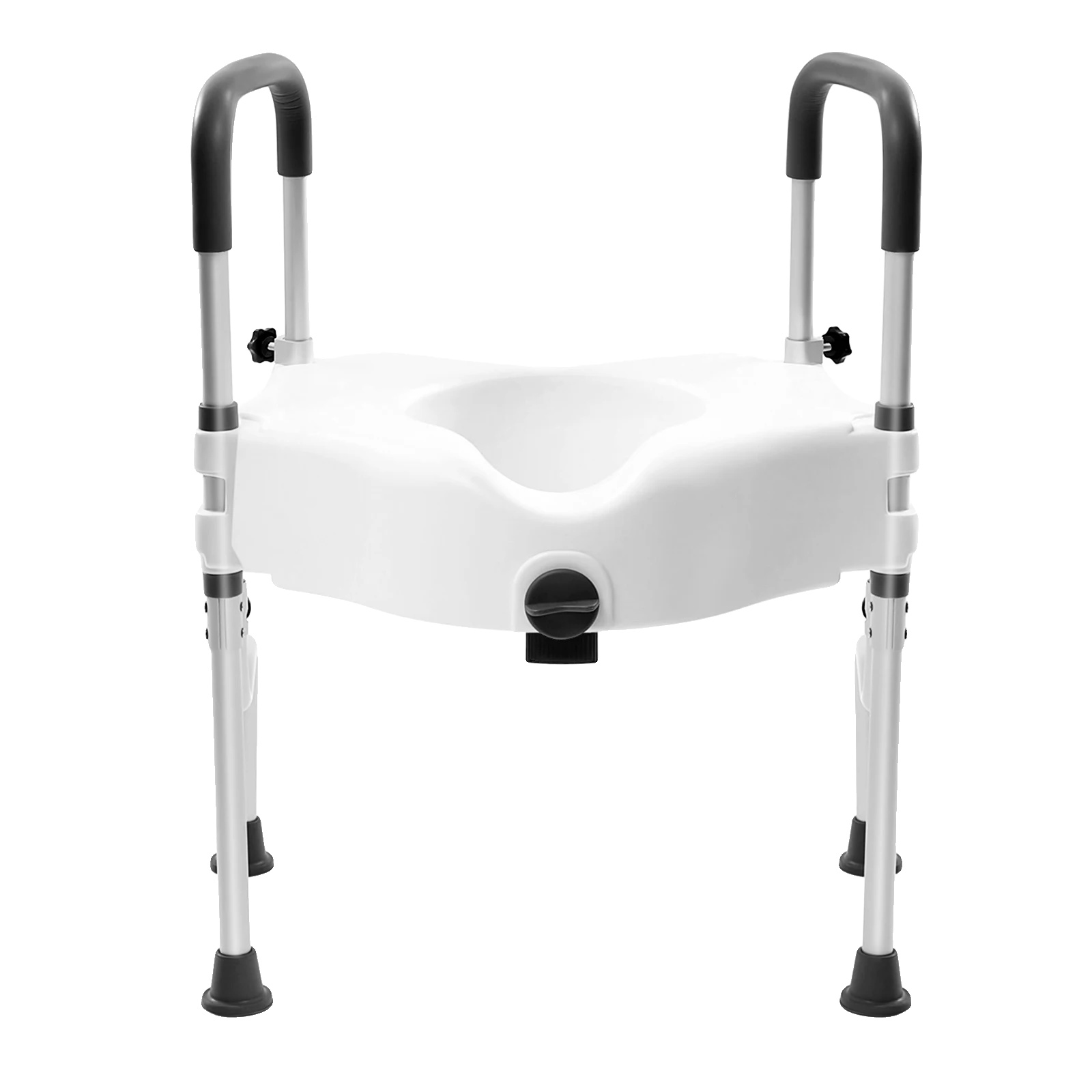 Wc-sitzerhöhung, Höhenverstellbar, Mit Armlehnen Zur Unterstützung, Weiß