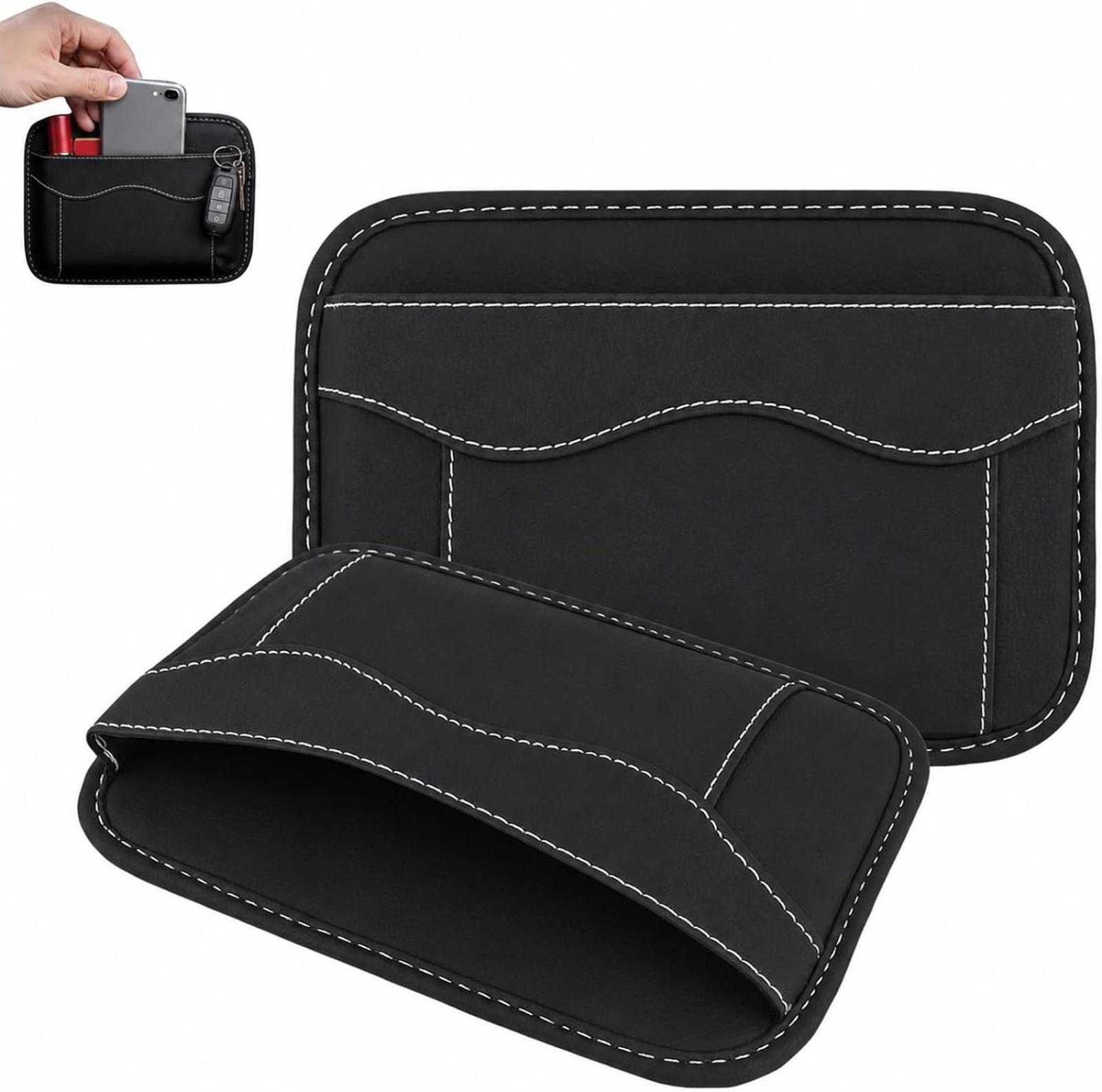 2-teiliger Auto-organizer, Seitensitztasche, Aufbewahrungszubehör Für Den Innenraum Mit Kleberückseite