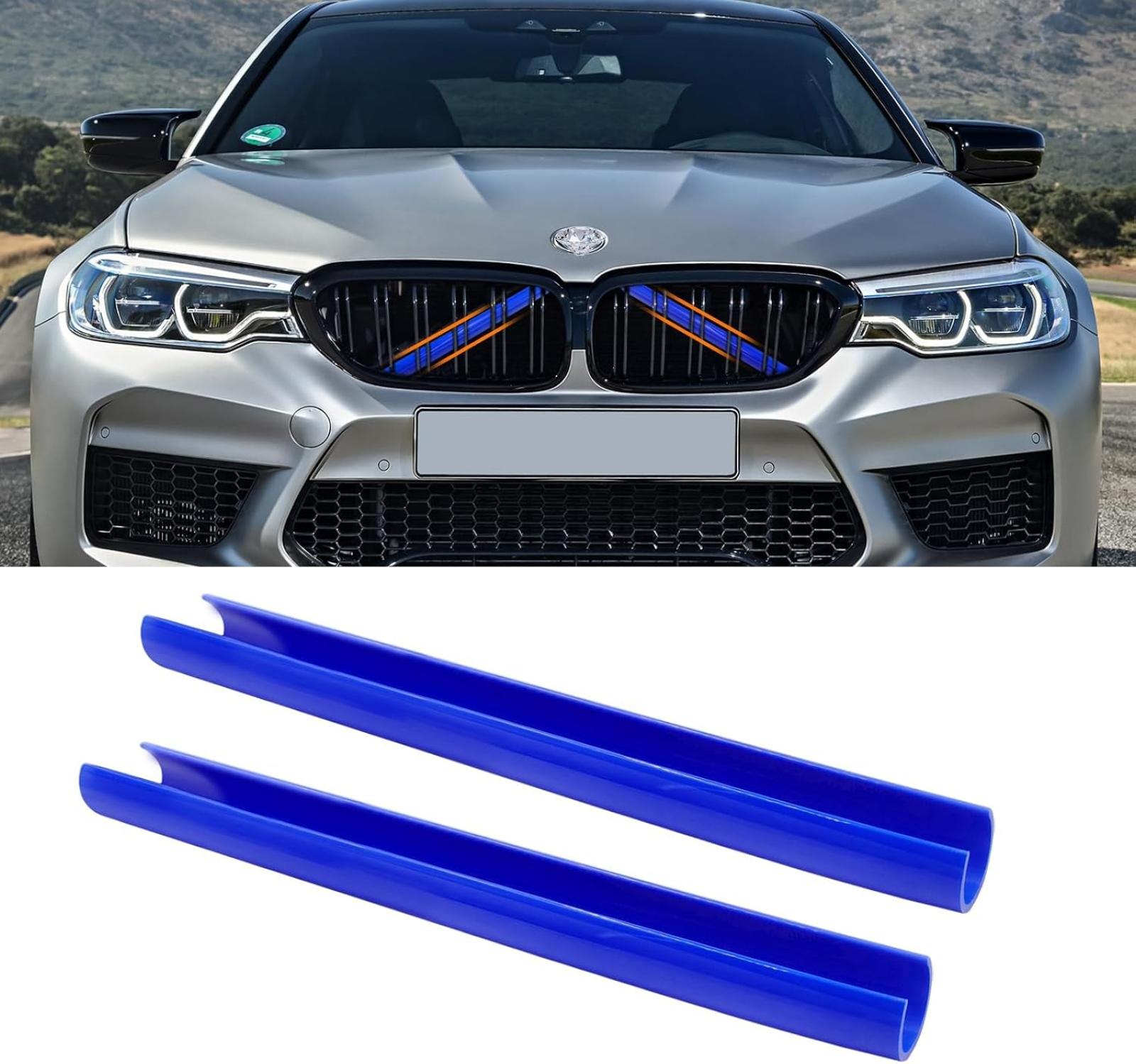 1 Paar Kühlergrillleisten, Kompatibel Mit Bmw 1er, 2er, 3er, 4er, 5er, 6er Und 7er Reihe