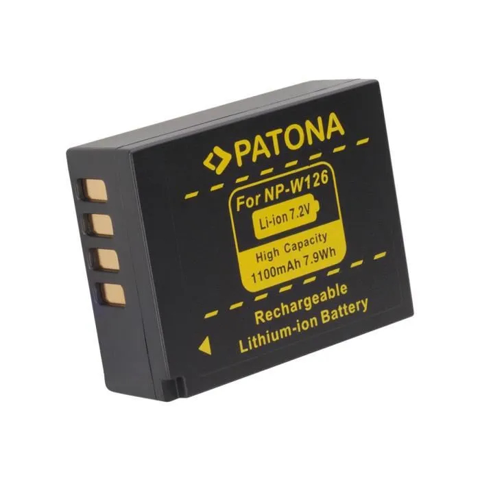 Batterie Patona Np-w126 Lithium-ion 1100 Mah 7.2 V