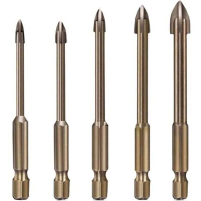 Effizientes Universal-bohrwerkzeug, Bohrer-set, Verdicktes Zubehör Mit Hoher Härte, Hartmetall-bohrer-set, Multifunktionaler Kreuzlegierungs-bohrer