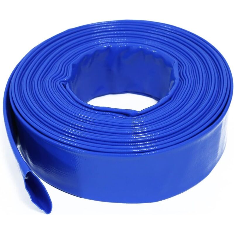 Flachschlauch Aus Pvc (polyvinylchlorid), Hochdruck-gartenschlauch Mit Kunststoffbeschichtung, Frostschutzmittel Und Verschleißfest – 10 M X 25 Mm