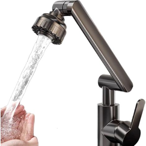 Universelles Küchen-robinet (wasser Und Kälte) – Schwenkbares Robinet Um 1080° Mit Multi-jet-modi, Anti-eclaboussures-konzeption Für Alles – Mehrzweck-küchengeräte