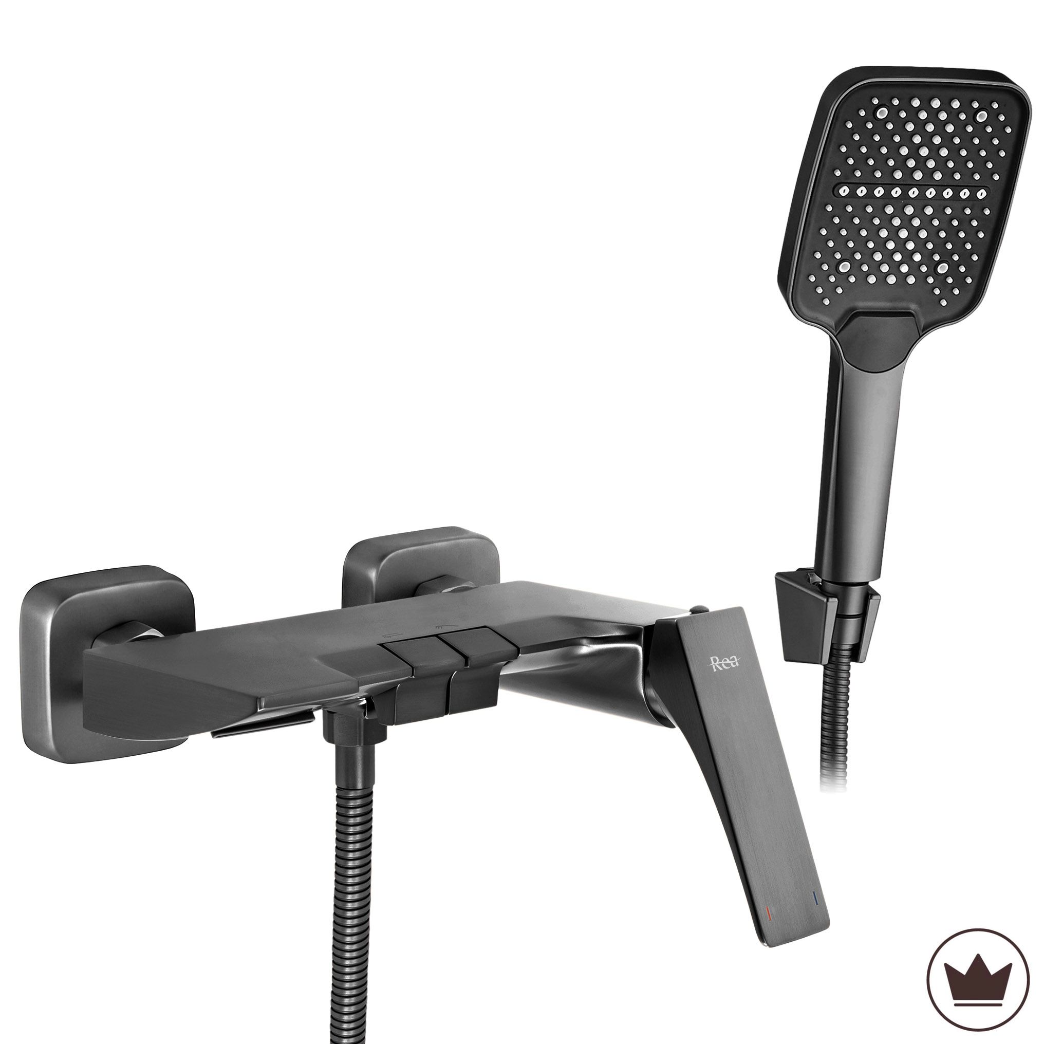 Rea Premium Badewannenarmatur Joe Titanium 14,5x21x6,2cm