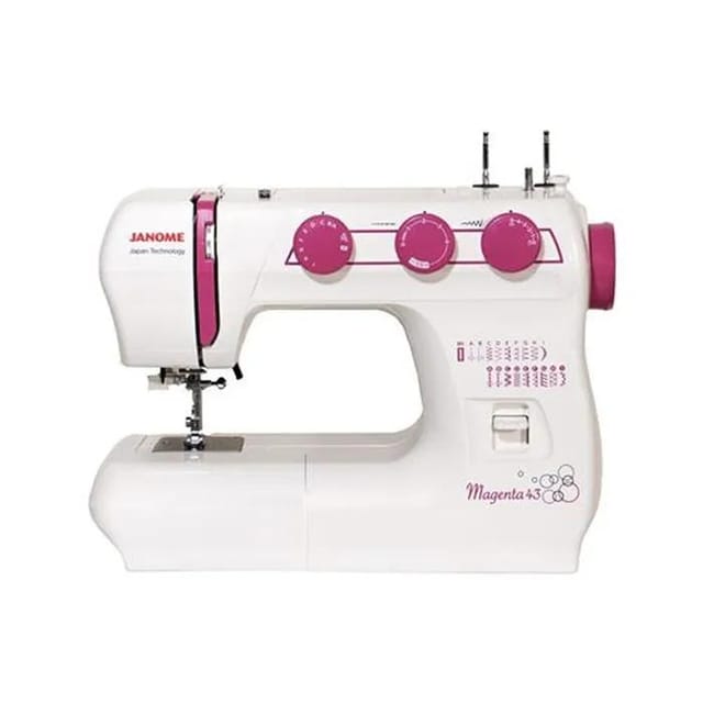 Janome Magenta 43 Nähmaschine Weiß Leistungsstark
