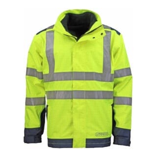 Asatex - Wetter-, Flamm- und Warnschutzjacke Größe m - 3850G/M