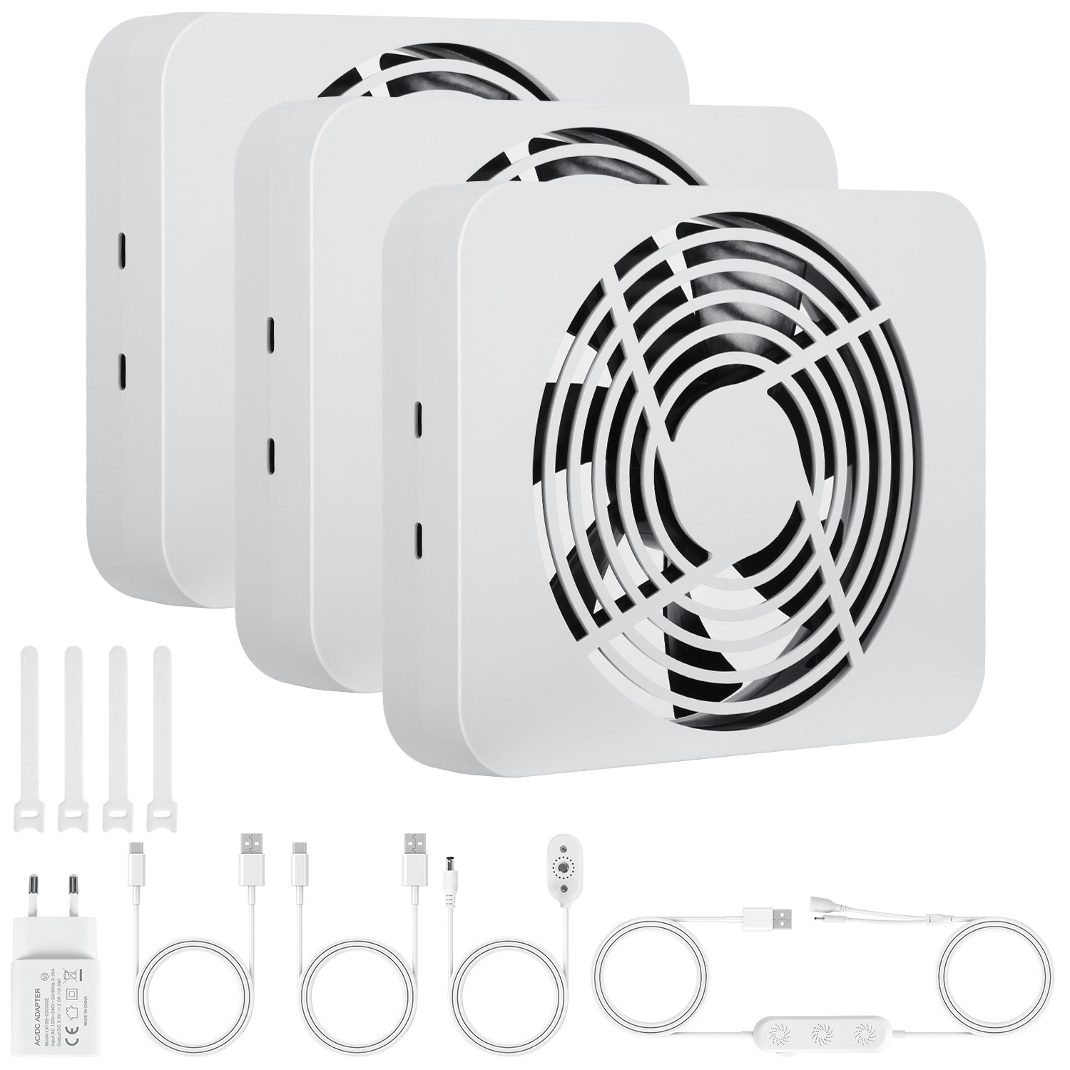 Tolletour Heizkörperverstärker 3er Set, 18 X 15 Cm, Stufenlos Regelbar, Temperaturfühler, Für 90–120 Cm