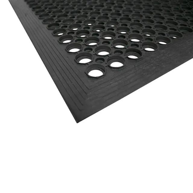 Arbeitsplatzbodenbelag Fertigmatte L1500xB900xS10mm schwarz Gum.COBA
