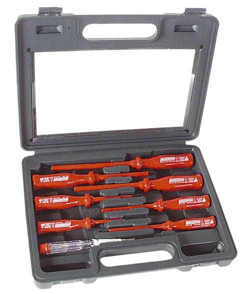Brüder Mannesmann - Schraubendreher für Elektriker 1000V, 8er-Set - Mannesmann M1187-8-PL