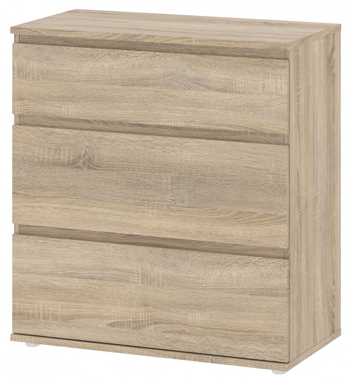 Kommode Mit 3 Schubladen Aus Eiche Cm 77 X 40 X 84 H