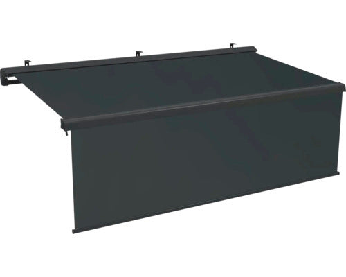 [neuwertig] B-ware Halbkassettenmarkise Vernazza 4x3m Elektrisch Anthrazitgrau Uv-beständig