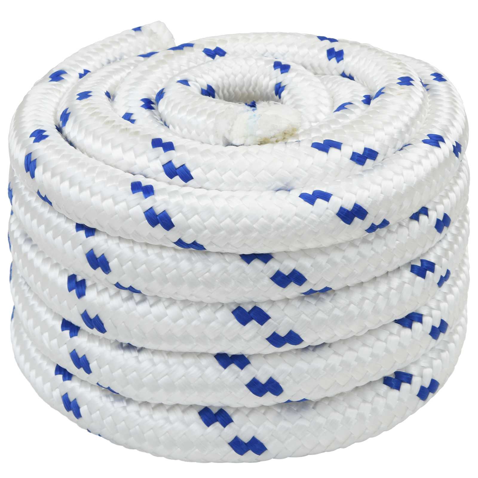 Mehrzweck-allzweckseil 50 Mm 10 M Weiß Und Blau Pp Vidaxl