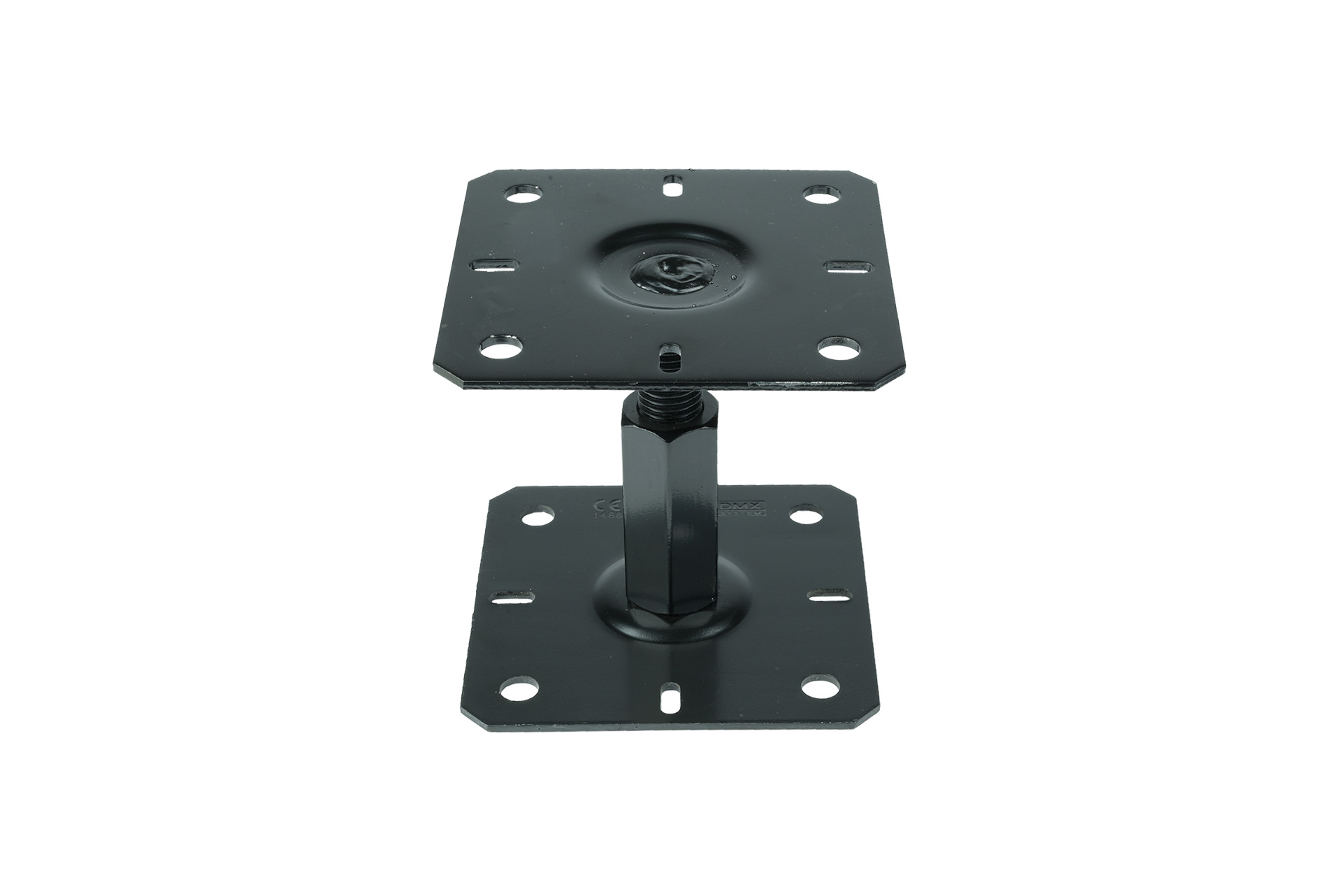 Verstellbarer Pfostenhalter Schwarz Für 13 X 13 Bis 20 X 20 Cm