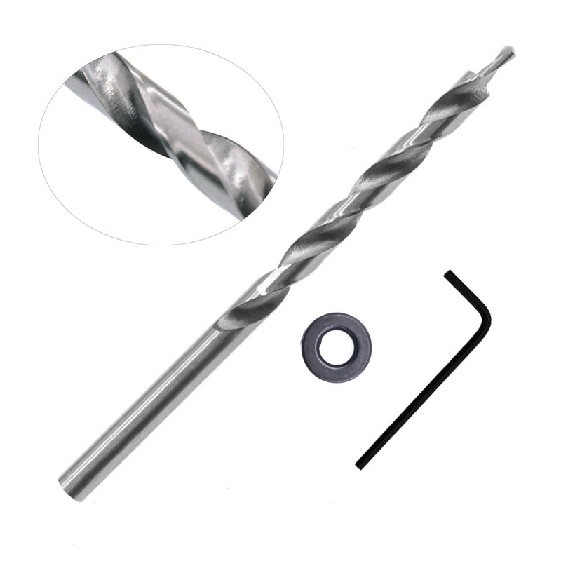 Hochgeschwindigkeitsstahl-stufenbohrer, Verlängertes Schrägloch, Variabler Durchmesser, Holzbearbeitungs-spiralbohrer, Durchmesser 9,5 Mm