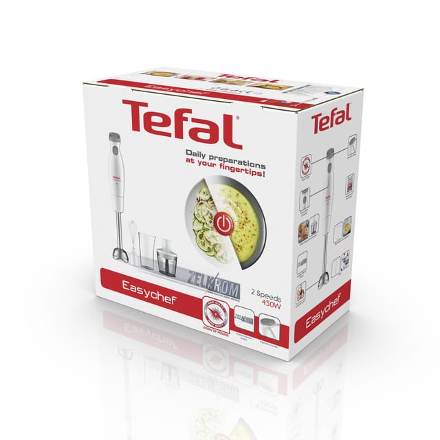 Tefal Easychef HB453138 Stabmixer Weiß 450 W