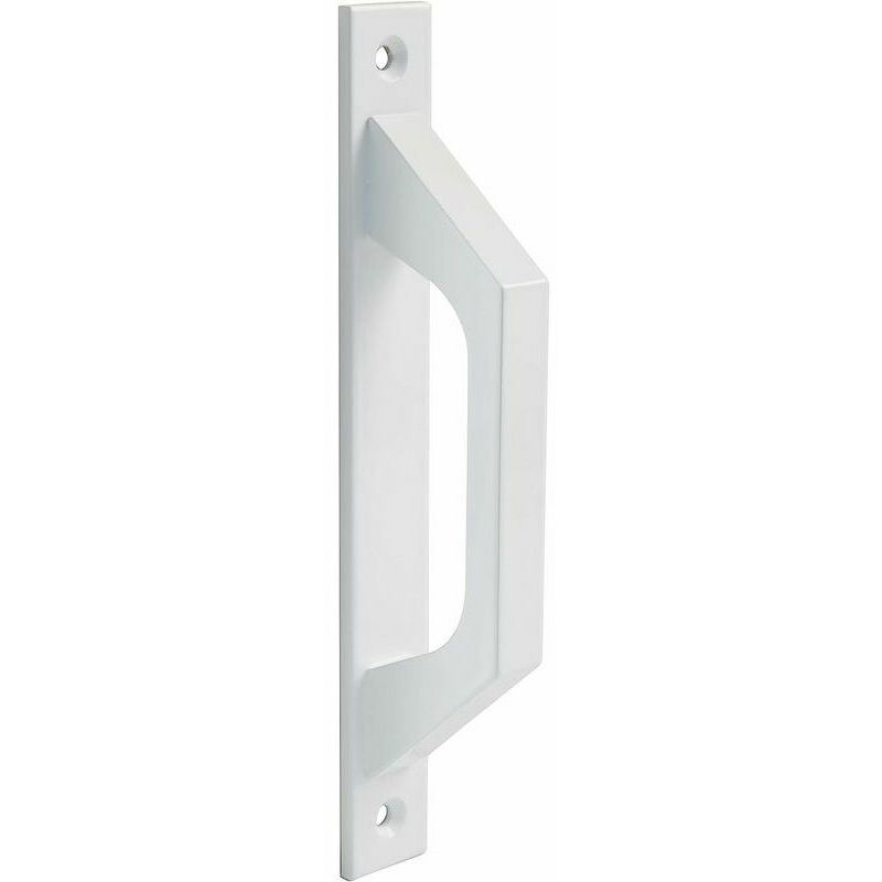 Gerader Griff Aus Weißem Aluminium Für Schiebe- Oder Falttüren – 198 X 25 X 40 Mm Funktioneller Und Komfortabler Griff