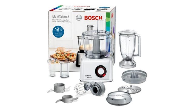 Bosch - multitalent 8 Küchenmaschine 3,9 l transluzent, white integrierte Waage 1100 Watt