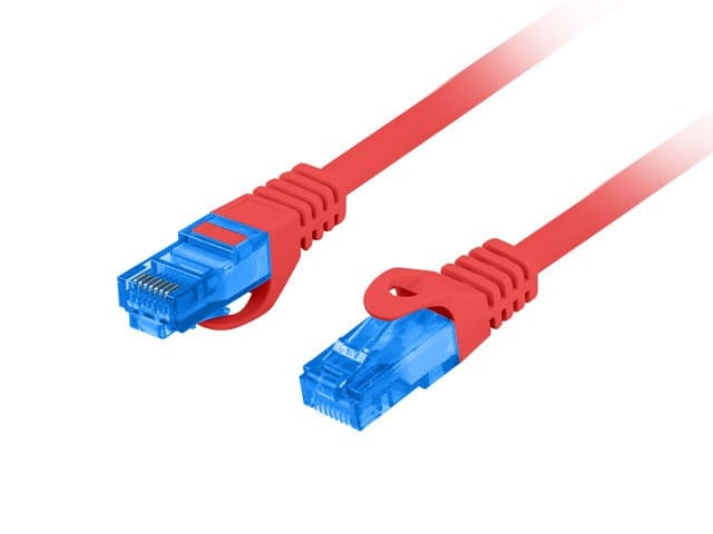 UTP starres Netzwerkkabel der Kategorie 6 Lanberg PCF6A-10CC-0200-R 2 m Rot