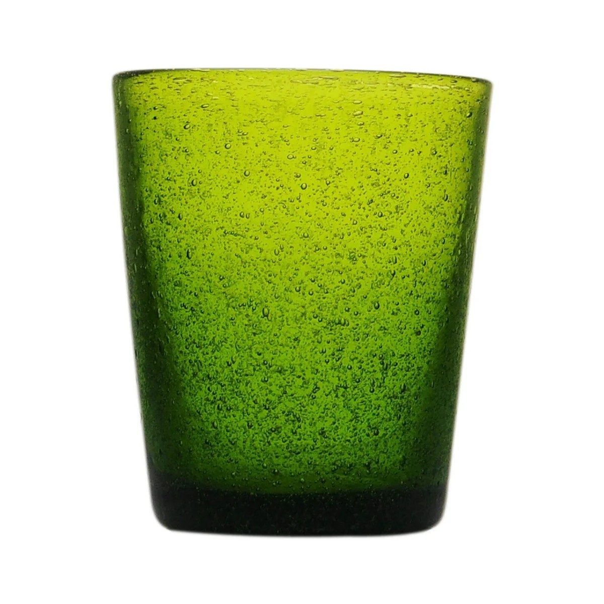 Olivenfarbener Tumbler Aus Handgefertigtem Glas 7,8 Cm X 10 Cm 0,25 L