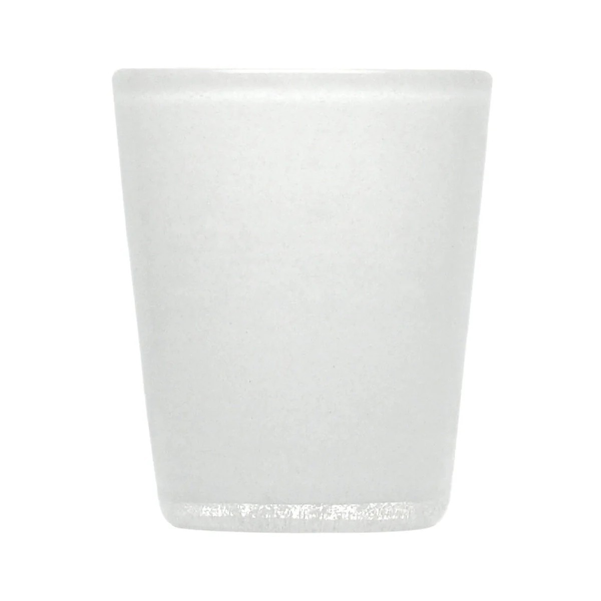 Tumbler Aus Mundgeblasenem Glas In Weiß, 7,8 Cm Durchmesser, 10 Cm Hoch, 0,25 L