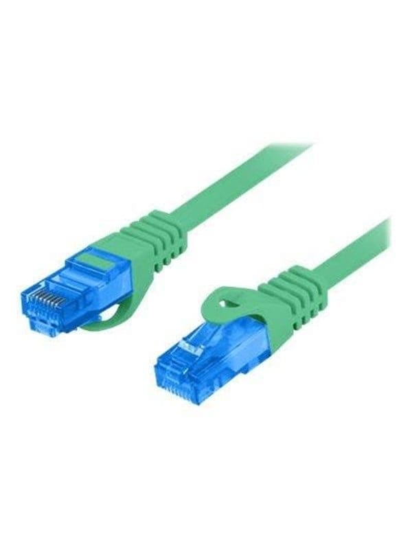 Lanberg Patchkabel Cat.6a 0,5m - Grün, S/FTP, LSZH