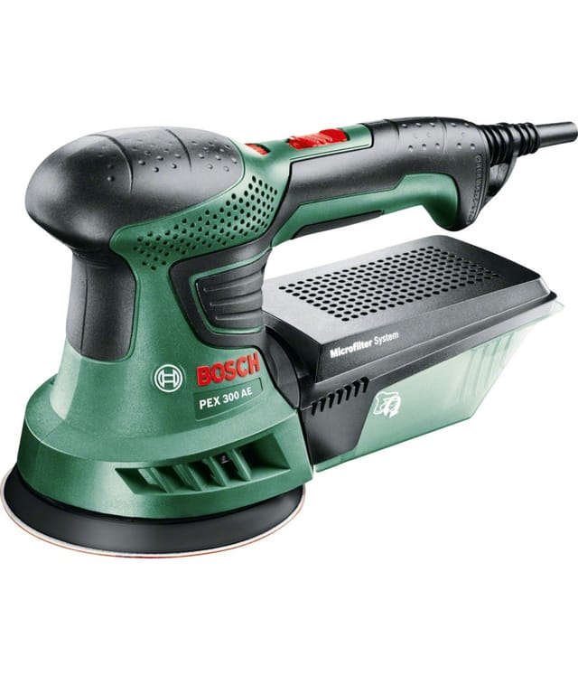 Trade Shop Traesio - Trade Shop - bosch pex 300 ae roto-schwingschleifer 270 watt + 25 blätter -