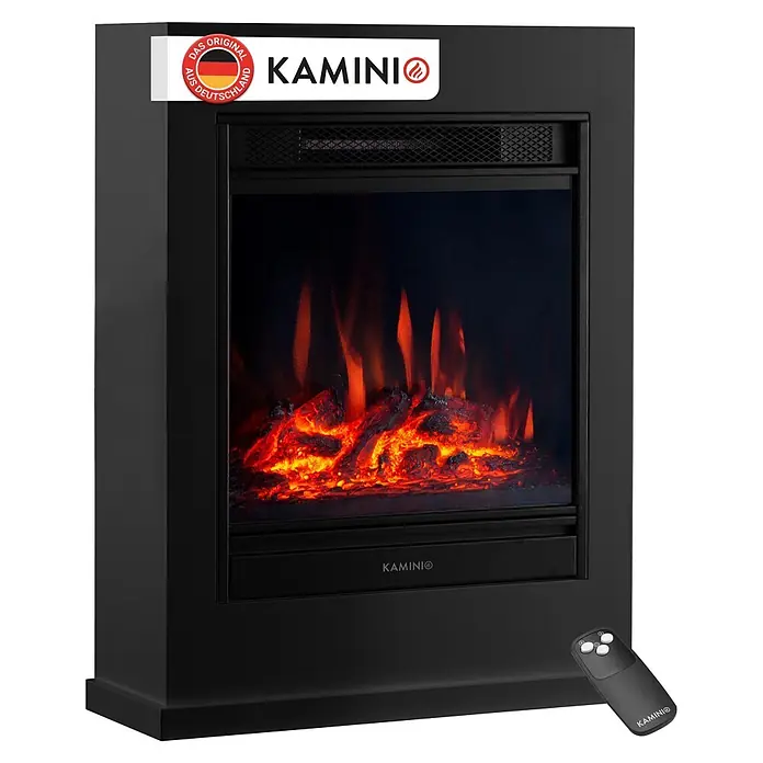Elektrischer Kamin Kamino Kalle (18 x 51 x 65 cm, Schwarz)