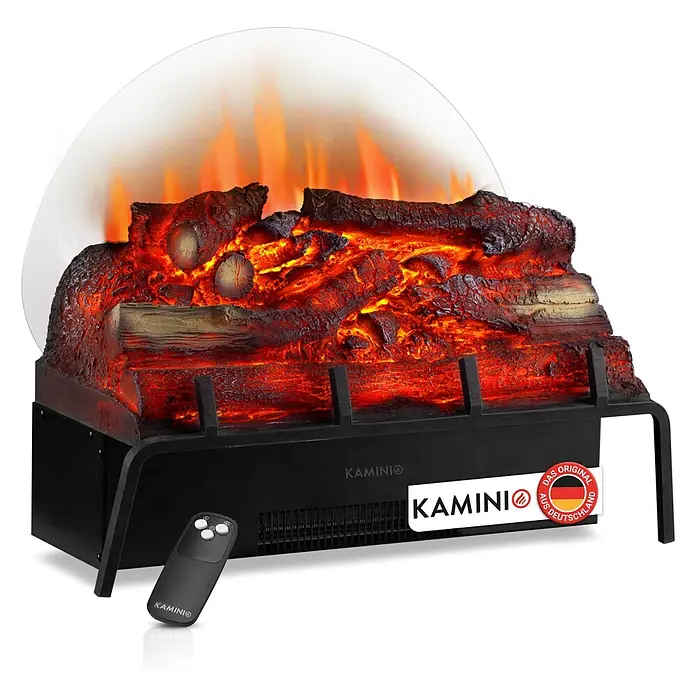 Elektrischer Kamin Kamino Noah (27,5 x 59,5 x 47 cm, Schwarz)