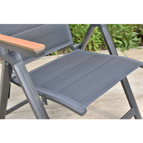MERXX Gartenmöbel-Diningset »Toledo«, 5 tlg., 4 Sitzplätze, Aluminium - grau Bild 3