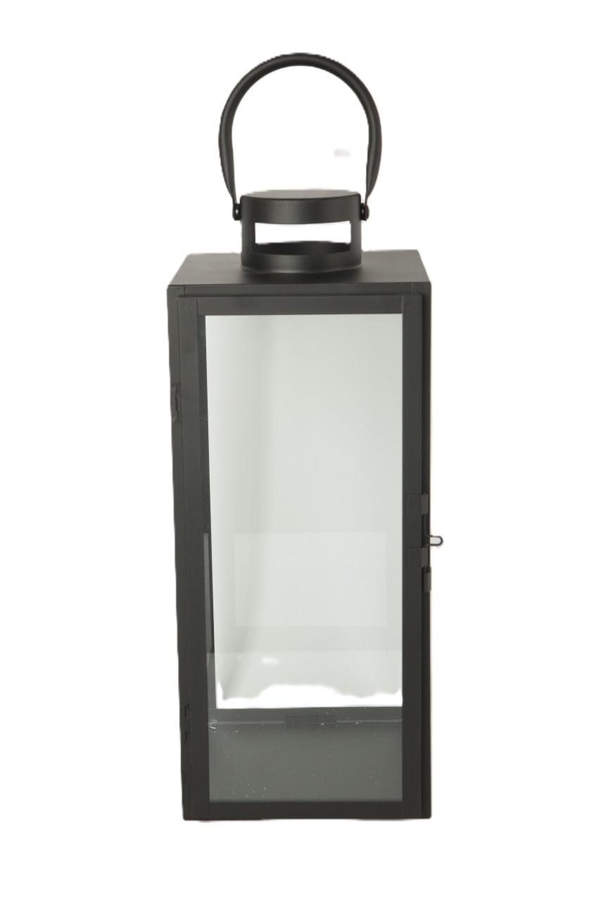 TrendLine Deko Laterne Metall 16,5 x 17 x 41 cm schwarz