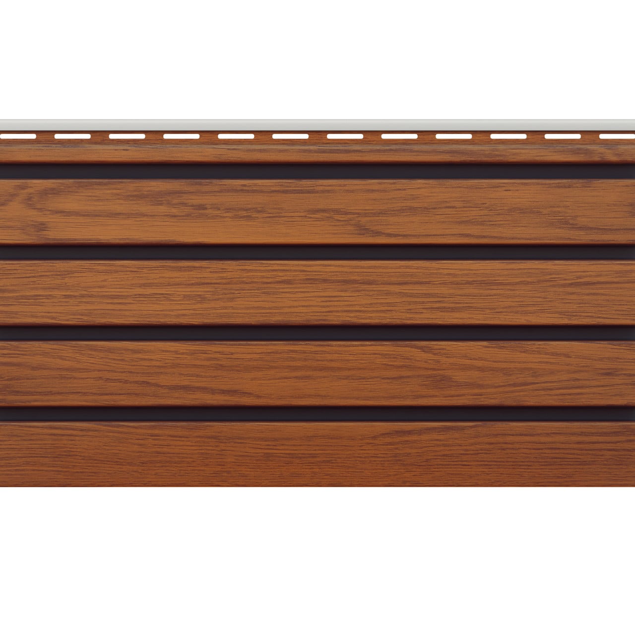 Fassadenverkleidung PVC 295 x 25 cm Golden Oak braun Bild 3