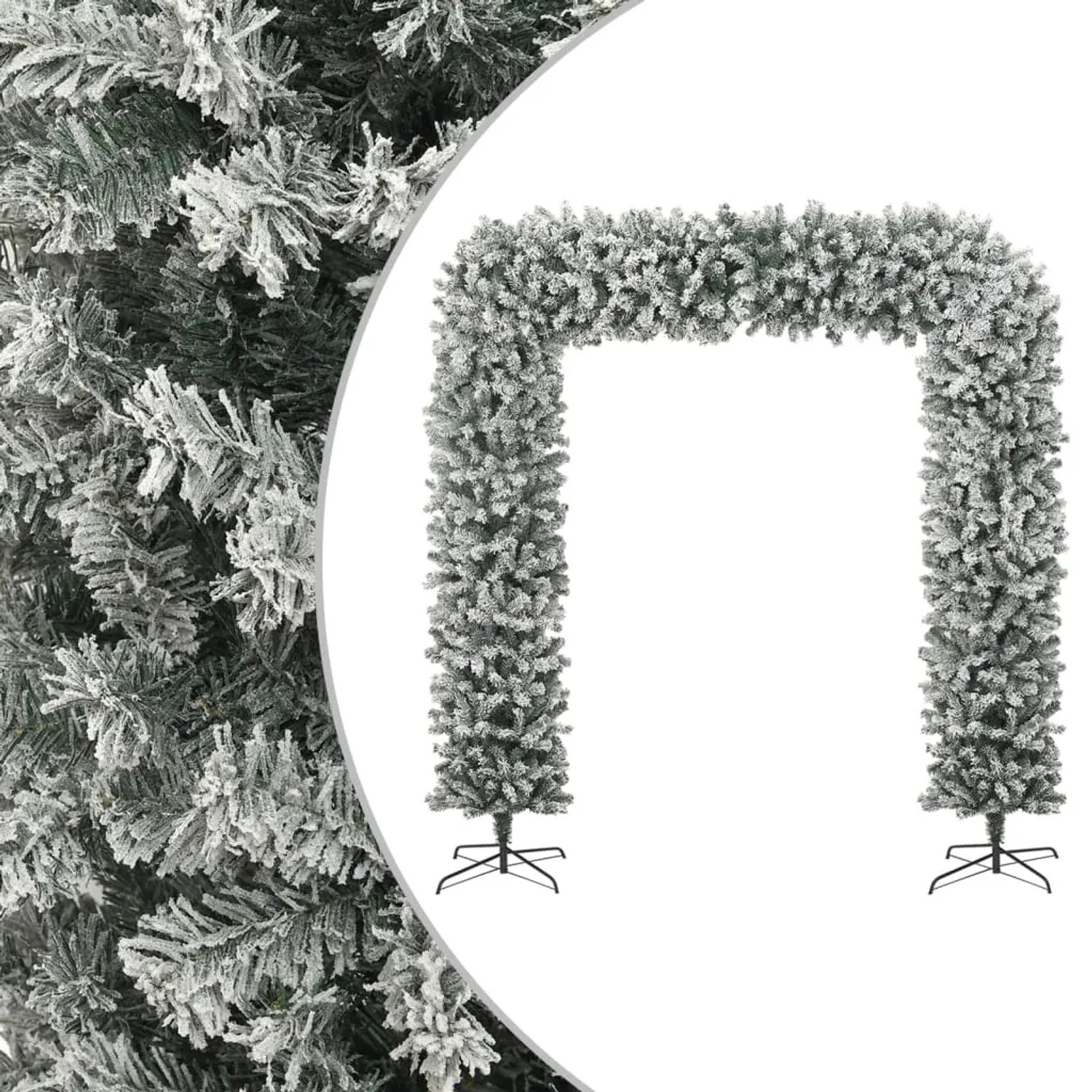 furnicato Weihnachtsgirlande Beschneit 240 cm