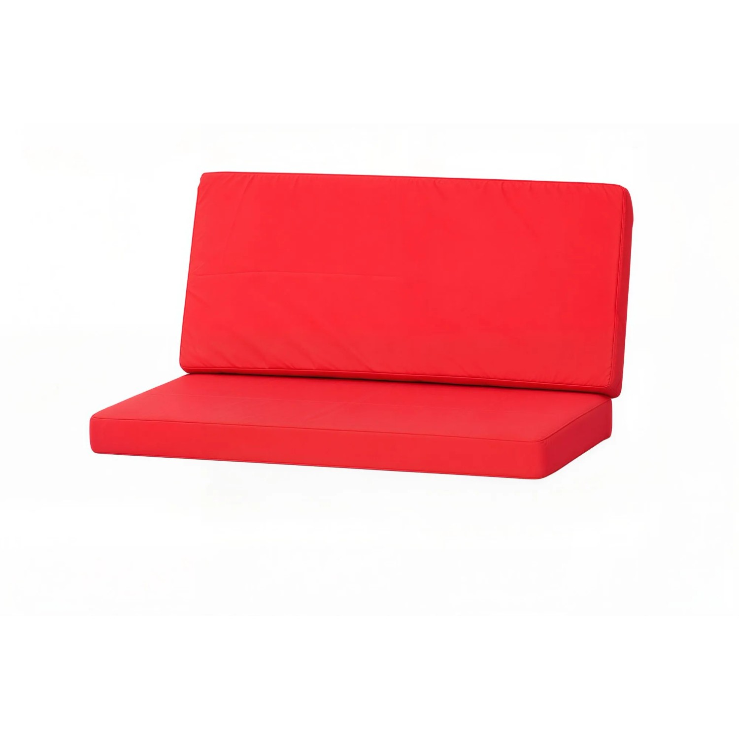 Setgarden Techno Gartenkissen Für Polyrattan Möbel 110×60×50 cm – Kissen für 2 Sitzer Gartensofa 1tlg Rot