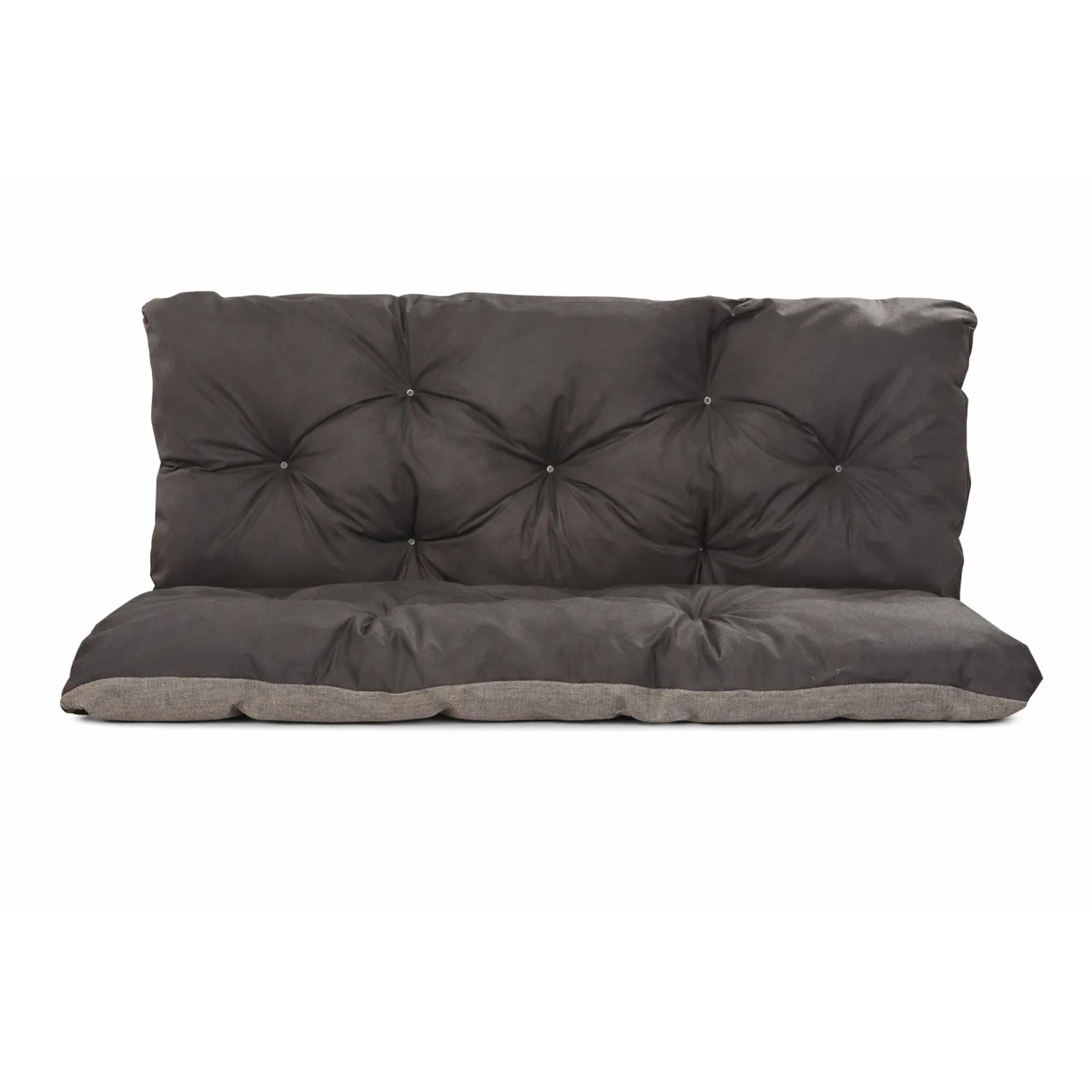 Setgarden Double Outdoor Kissen Bankauflage 160x50x50cm Kissen Für 3-Sitzer Bänke 1tlg Schwarz