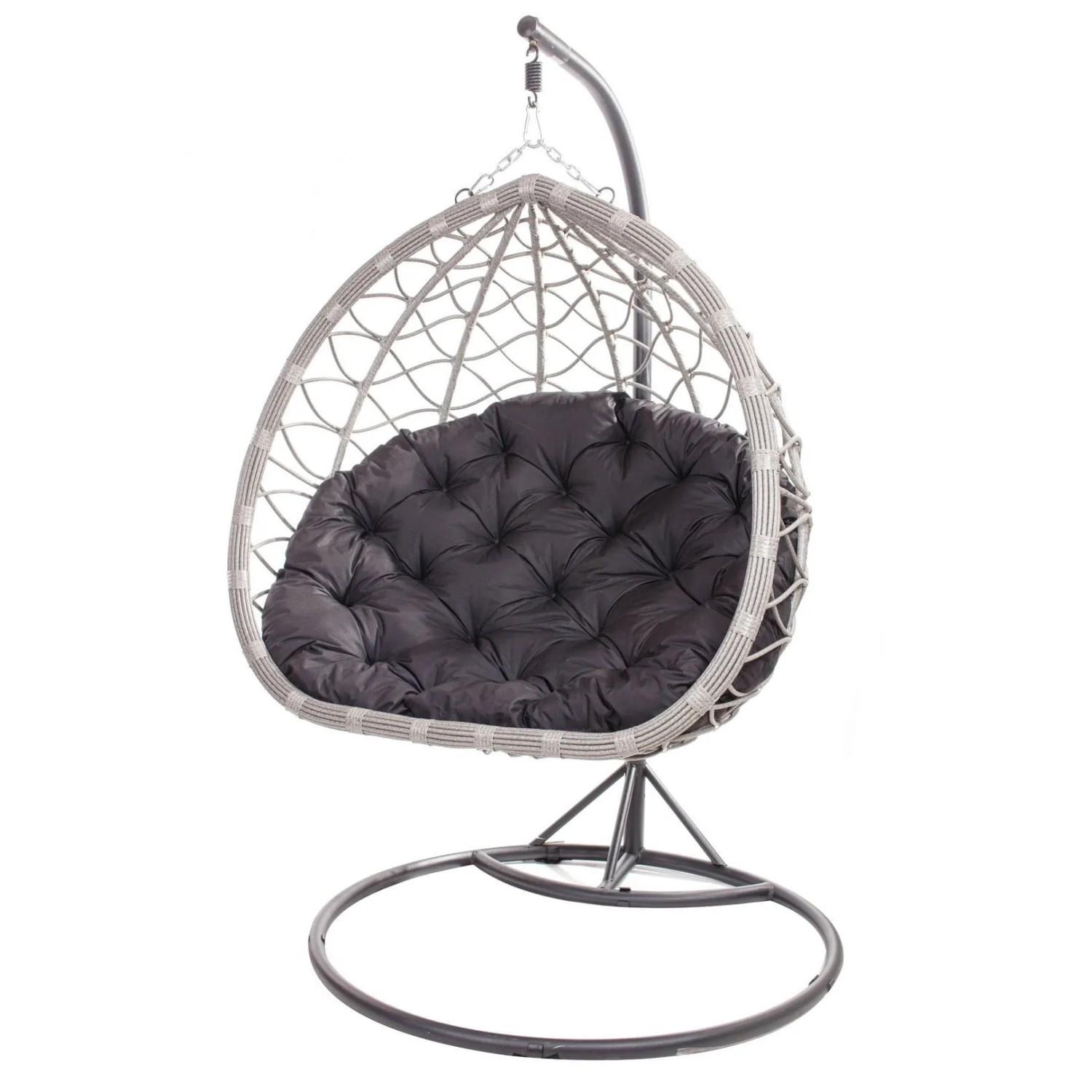 Setgarden Gartenkissen Für einen Hängesessel 130x100 cm 1tlg Schwarz