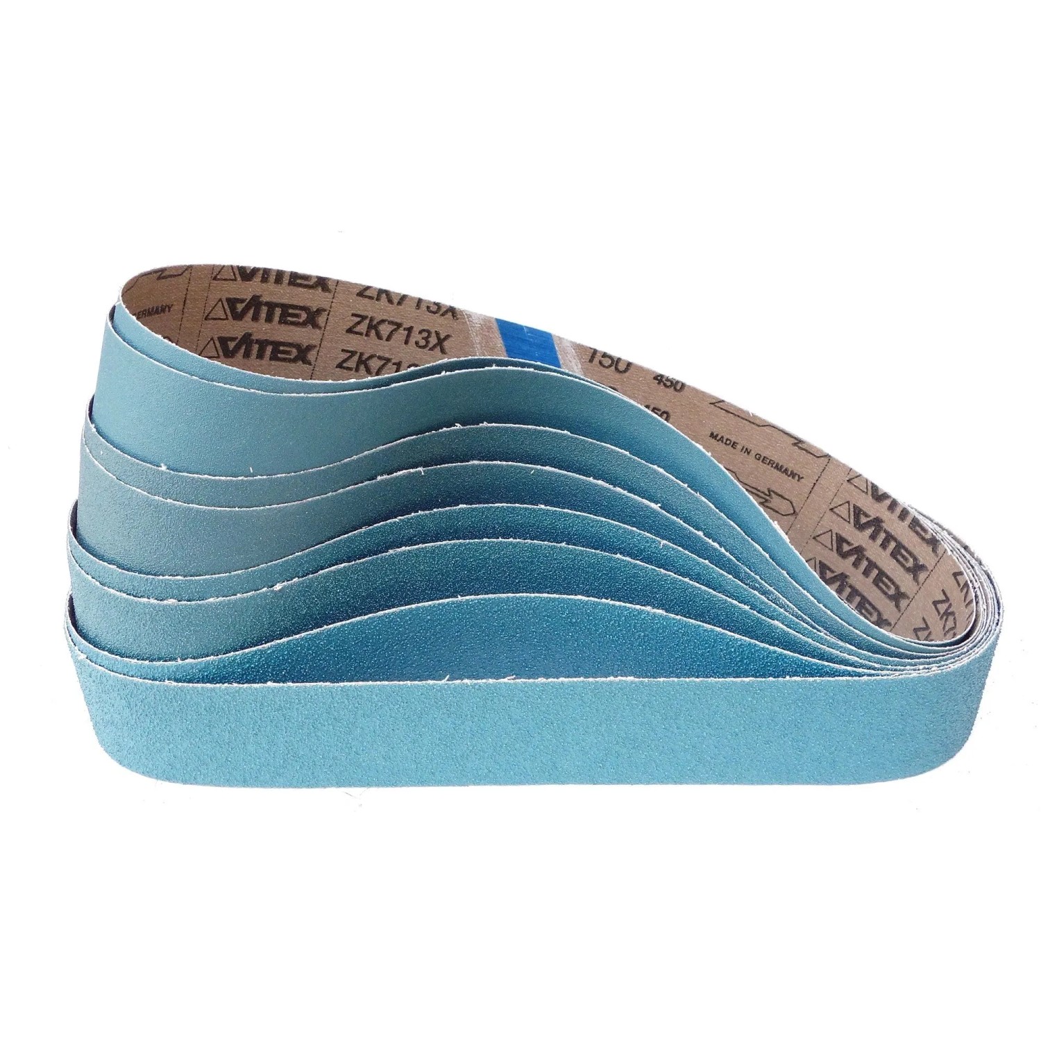 VSM Schleifband ZK713X Set 25x762 mm Korn 80 bis 150 5 Stück
