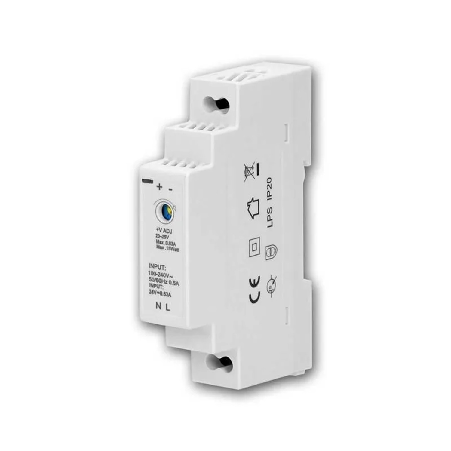 world-trading-net Transformator für DIN-Schiene 24V DC 063A 15W