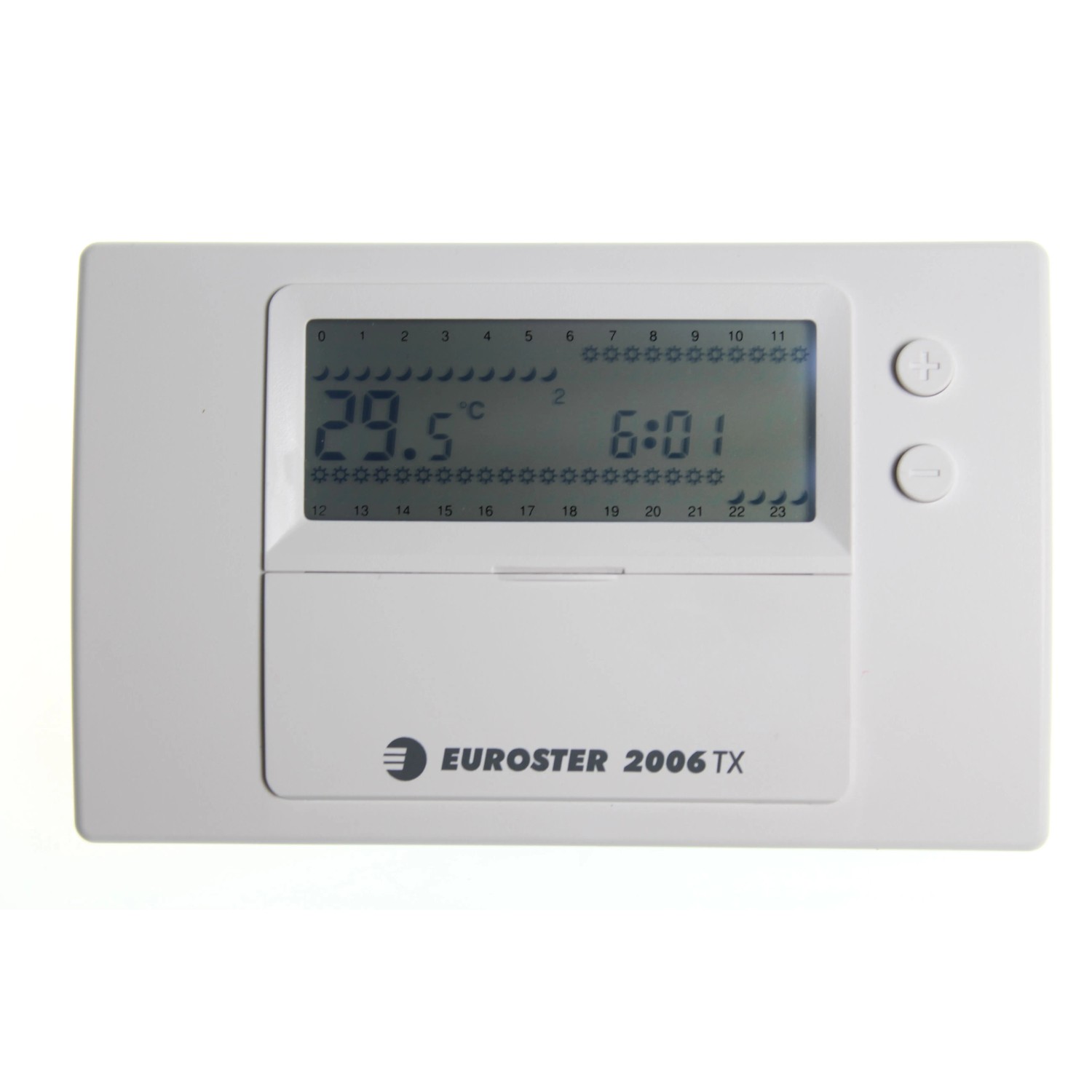 Euroster E2006TXRX Funk Raumthermostat Steckdosenempfänger Wochenprogramm Heizen und Kühlen