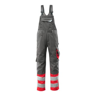 MASCOT® Latzhose Sunderland Größe 90C52 dunkelanthrazit hi-vis rot