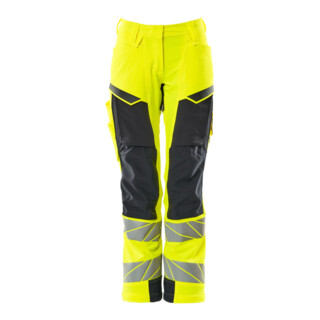 Mascot Hose DIAMOND Damen Knietaschen Stretch hi-vis gelb/schwarzblau 76C38