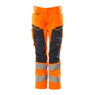 Mascot Hose DIAMOND Damen Knietaschen Stretch hi-vis orange/schwarzblau Größe 76C34